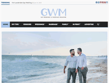 Tablet Screenshot of gayweddingsmag.com